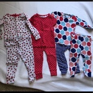 Carter’s 12 month pajama lot